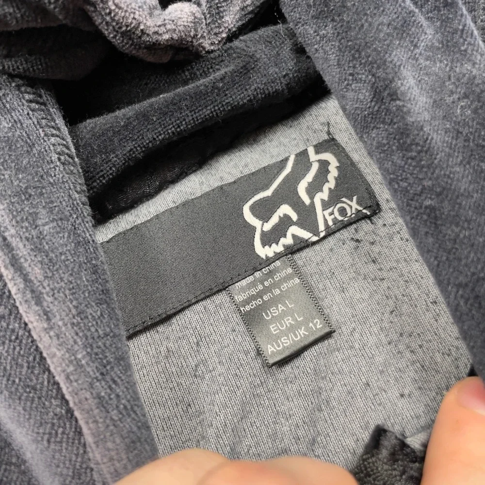 Fox Racing Velour Jogger‎ Sweatpants and hoodie set Charcoal Gray Size L - Picture 7 of 8